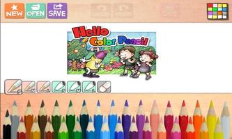 Hello Color Pencil Plakat