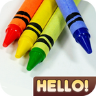 Hello Crayon أيقونة