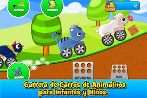 Carros de Animales para niños Poster