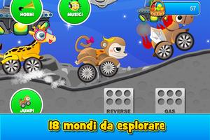 2 Schermata Animal Cars Kids Racing