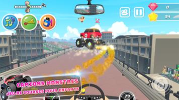 Monster Trucks Kids Race Game Affiche