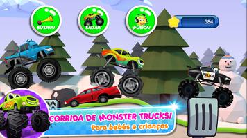 monster trucks para crianças Cartaz