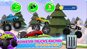 Monster Trucks Game for Kids poster