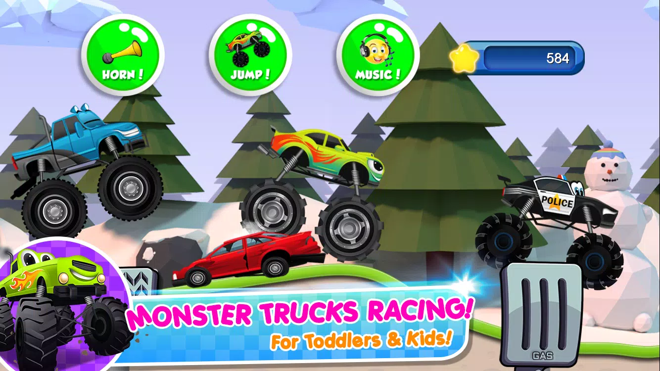 Kids Monster Truck Racing Game Game for Android - Download