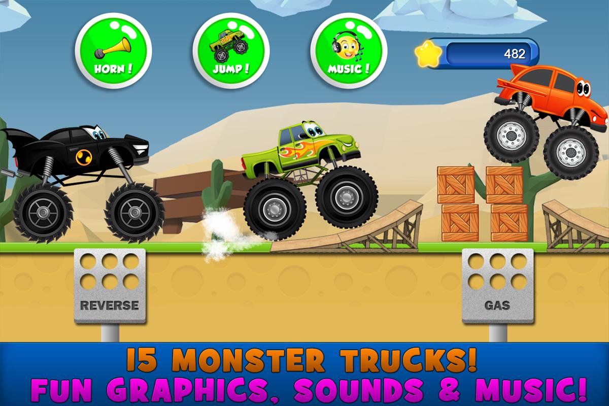 Monster Trucks Game For Kids For Android Apk Download - roblox monster jam games