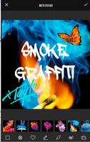 Smoke Graffiti Name Art Affiche
