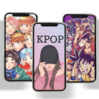 anime and kpop 4k wallpaper-icoon