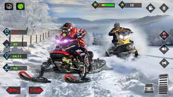 Sneeuwscooter Racespel 3d-poster