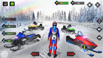 Sneeuwscooter Racespel 3d screenshot 2