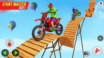 Crazy Bike Stunt Racer 3D Bike Stunts Games 2021 screenshot 1