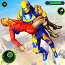Superhero Flying Robot Rescue: Robot Shooting Game APK