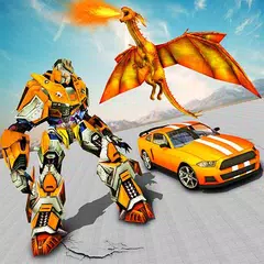 Flying Dragon Robot Transforming - Robot Shooting APK 下載