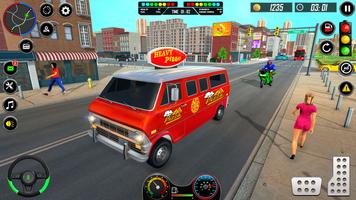 Pizza Delivery Car Driving Sim постер