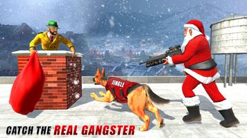 Dog Crime Chase Santa Games Cartaz