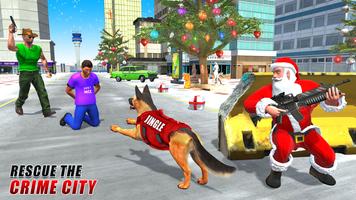 Dog Crime Chase Santa Games imagem de tela 1