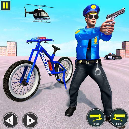 US Police BMX Bicycle Chase