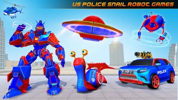 Police Robot Car - Snail Robot постер