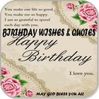 Happy Birthday Quotes and Wishes-icoon