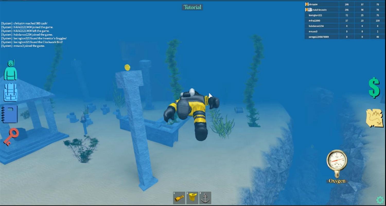 roblox scuba diving at quill lake walkthrough