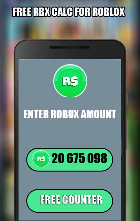 Free Robux Counter 2020 For Android Apk Download - daily robux counter rbx 2020 work for android apk download