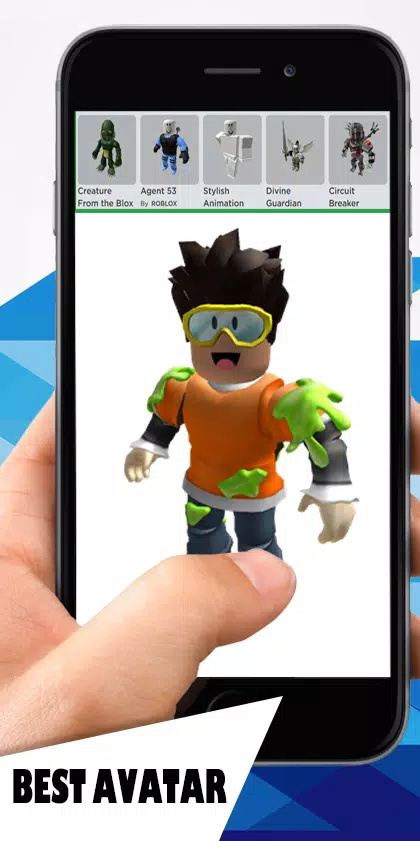 Hãy tải ứng dụng tạo skin cho Roblox Avatar trên Android và trải nghiệm tuyệt vời cùng bạn bè của bạn. Với tính năng tùy chỉnh tăng tối đa trải nghiệm chơi game của bạn.