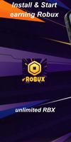 Robux TAP - Get Robux Roulette Plakat