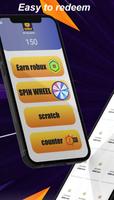 Robux TAP - Get Robux Roulette اسکرین شاٹ 1