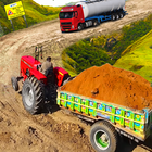 Farming Tractor Trolley Sim 3D icône