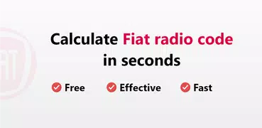 Fiat radio code generator