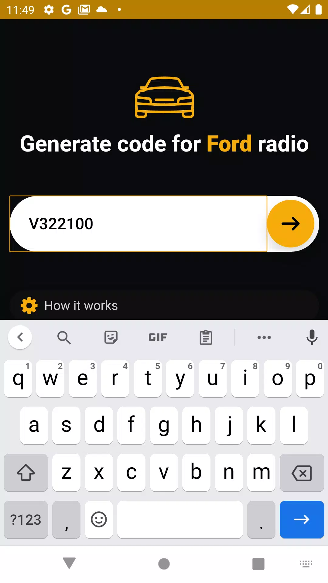 Ford radio code generator APK for Android Download