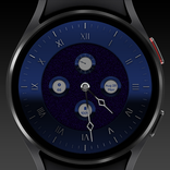 Blue And Pink Watch Face