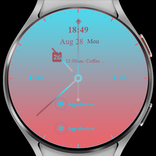 Rose Pink Analog Watch Face