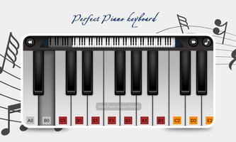 برنامه‌نما Real HD piano perfect keyboard عکس از صفحه