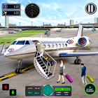 Jogo de avião piloto de avião ícone