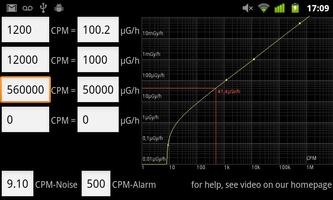 Compteur de radioactivité capture d'écran 2