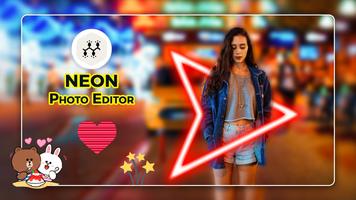 برنامه‌نما Neon Photo Editor - Background عکس از صفحه