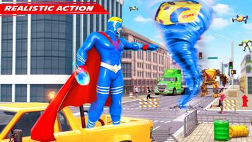 Hurricane Hero: Superhero Game Affiche