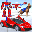 Police Dog Drone Robot Car APK