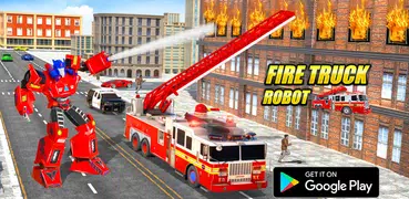 camión bomberos robot juego