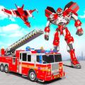 Firefighter Robot Transforming Truck Robot Games