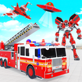 Firefighter Robot Transforming Truck Robot Games
