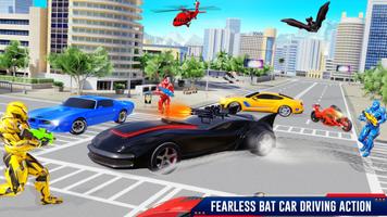 Bat Robot Car Transform Game poster