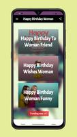 happys birthdays woman Affiche
