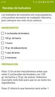 Recetas de buñuelos screenshot 1
