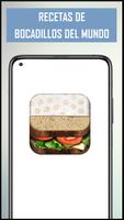 Recetas de bocadillos plakat
