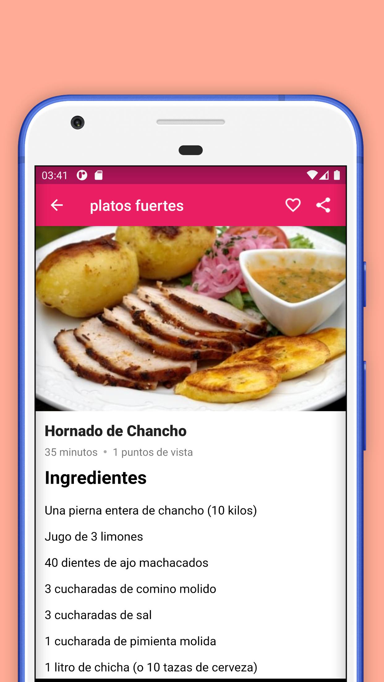 Descarga de APK de Recetas de Comidas Ecuatoriana para Android
