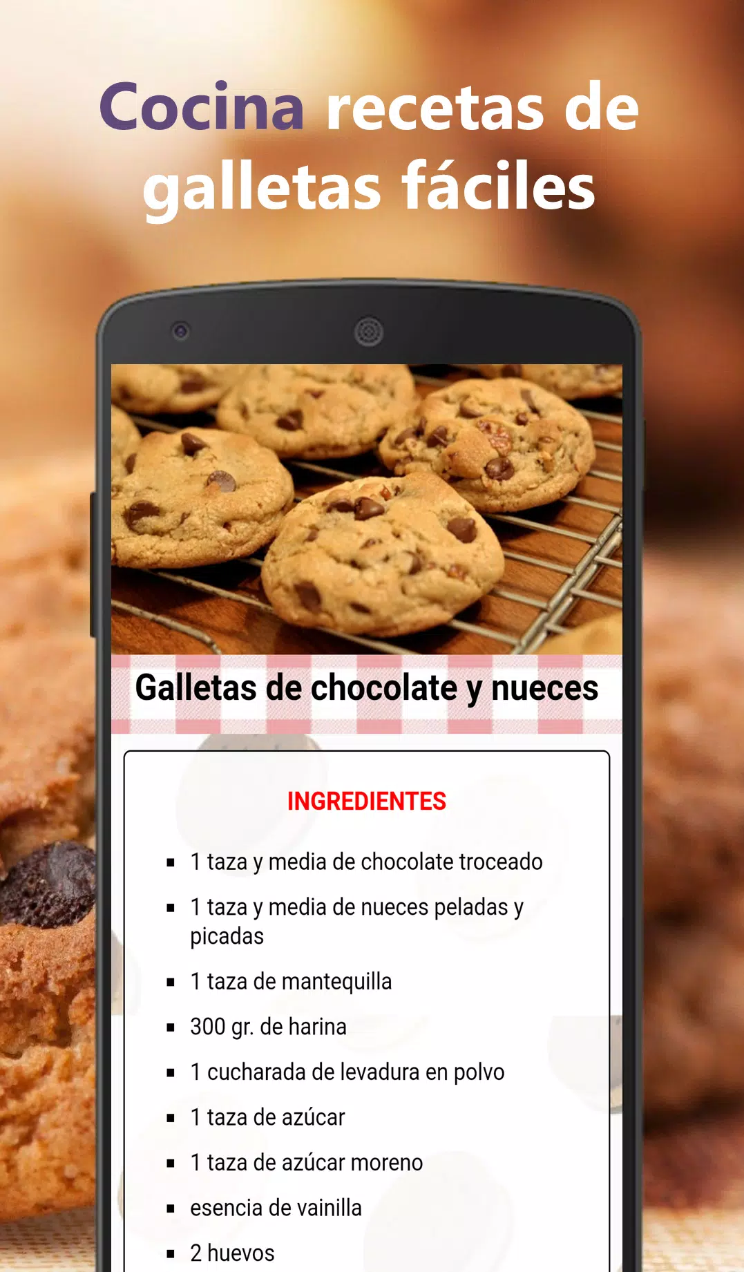 Recetas de galletas caseras APK pour Android Télécharger