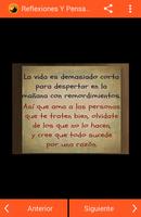 Reflexiones Y Pensamientos Plakat