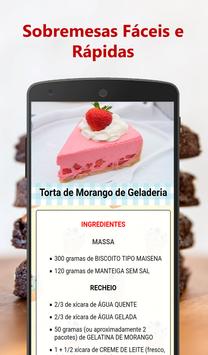 Receitas de Sobremesas Faceis e Rapidas 截图 14