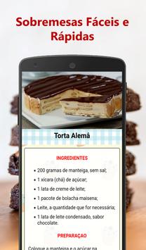 Receitas de Sobremesas Faceis e Rapidas 截图 4